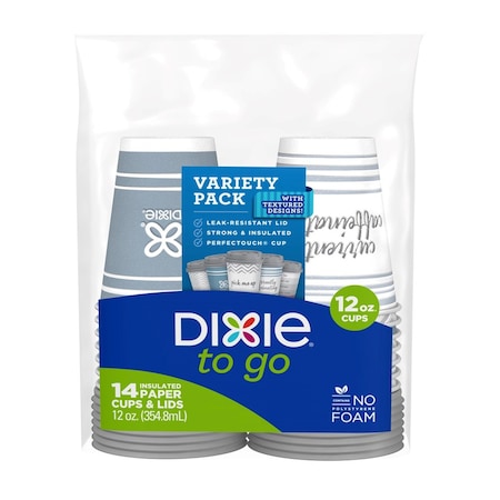Dixie Dixie To Go Multicolored Paper COFFEE HAZE Cups 14 pk 43211